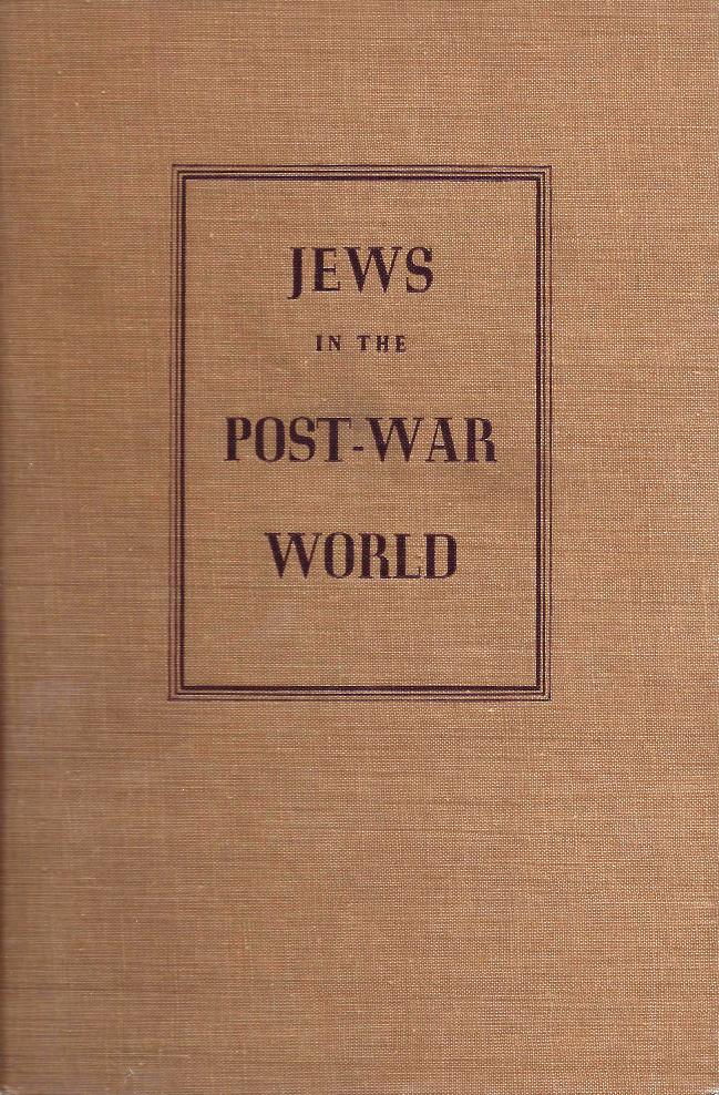 Item 107. JEWS IN THE POST-WAR WORLD