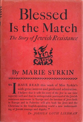 Item 142. BLESSED IS THE MATCH: THE STORY OF JEWISH RESISTANCE.
