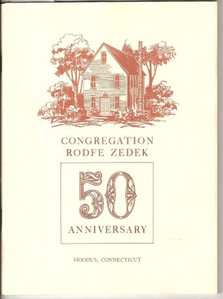 Item 1598. CONGREGATION RODFE ZEDEK: 50TH ANNIVERSARY.