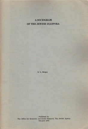 Item 2140. A SOCIOGRAM OF THE JEWISH DIASPORA.