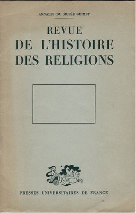 Item 2677. REVUE DE L’HISTOIRE DES RELIGIONS