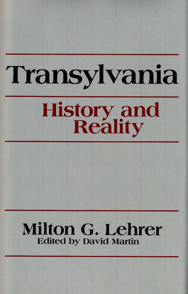 Item 3193. TRANSYLVANIA: HISTORY AND REALITY.