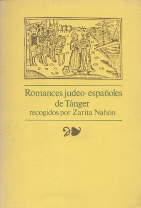 Item 4598. ROMANCES JUDEO-ESPAÑOLES DE TANGER