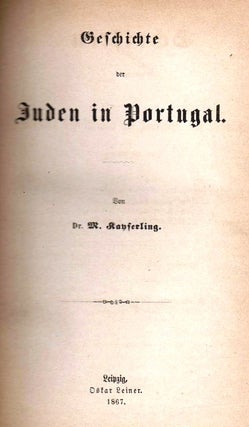 Item 4602. GESCHICHTE DER JUDEN IN PORTUGAL