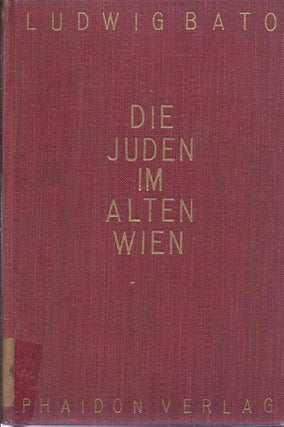 Item 5943. Die Juden Im Alten Wien