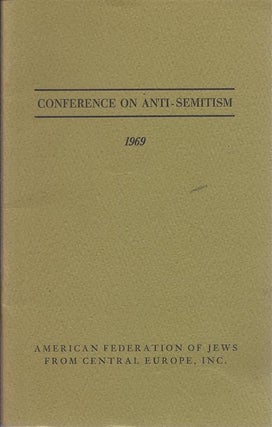 Item 6107. Conference on anti-semitism (1969 : New York, N.Y.)
