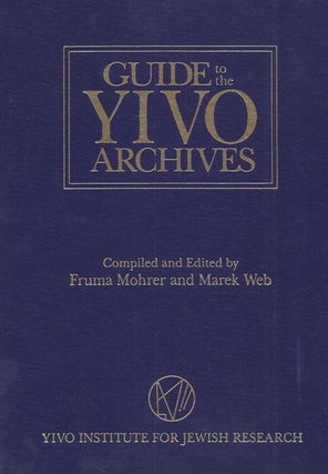 Item 6373. GUIDE TO THE YIVO ARCHIVES