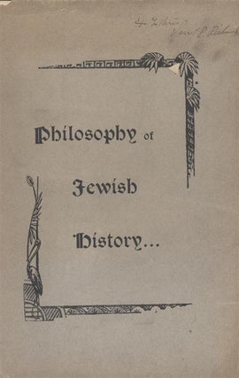 Item 243319. PHILOSOPHY OF JEWISH HISTORY