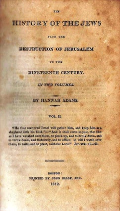 Item 7268. THE HISTORY OF THE JEWS FROM THE DESTRUCTION OF JERUSALEM TO THE NINETEENTH CENTURY. VOL. 2 ONLY, COVERING THE 13TH -19TH CENTURIES.