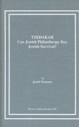 Item 7493. TZEDAKAH: CAN JEWISH PHILANTHROPY BUY JEWISH SURVIVAL?