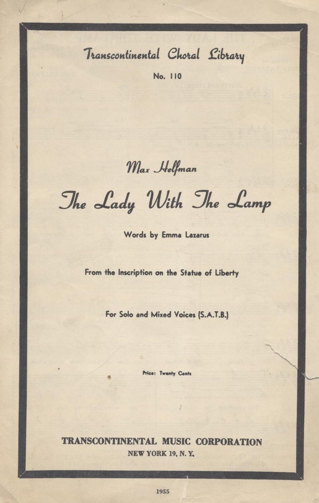 Item 7761. THE LADY WITH THE LAMP: FOR SOLO AND MIXED VOICES: S.A.T.B
