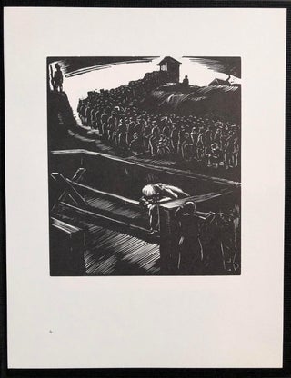 Item 8073. BEYOND WORDS : A HOLOCAUST HISTORY IN SIXTEEN WOODCUTS DONE IN 1945 BY MIKLÓS ADLER, A HUNGARIAN SURVIVOR [1 OF 600 NUMBERED SIGNED SETS]
