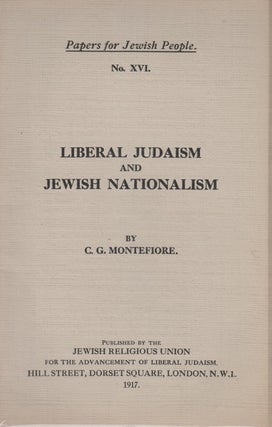 Item 8296. LIBERAL JUDAISM AND JEWISH NATIONALISM