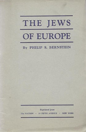 Item 8401. THE JEWS OF EUROPE