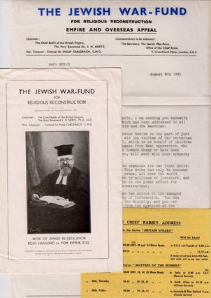 Item 8408. THE JEWISH WAR-FUND FOR RELIGIOUS RECONSTRUCTION