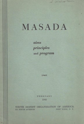 Item 8674. MASADA: AIMS, PRINCIPLES AND PROGRAM