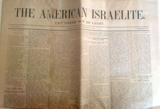 Item 8688. THE AMERICAN ISRAELITE [TWO ISSUES - VOLUME 64; NUMBER 4, JULY 26, 1917 – NUMBER 5, AUGUST 2, 1917]