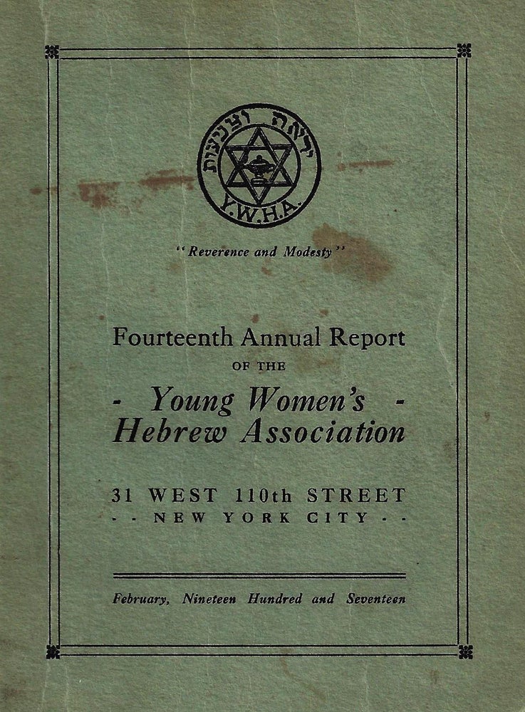 Item 8707. FOURTEENTH ANNUAL REPORT OF THE YOUNG WOMEN'S HEBREW ASSOCIATION
