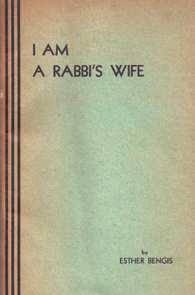 Item 8732. I AM A RABBI'S WIFE