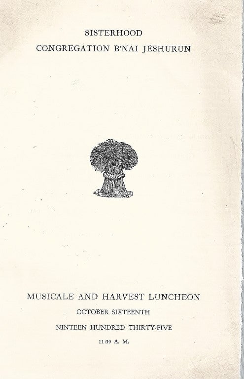 Item 9174. MUSICALE AND HARVEST LUNCHEON