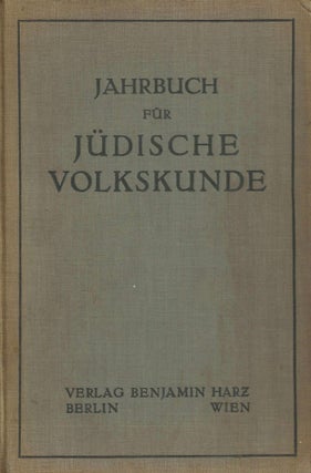 Item 9967. JAHRBUCH FÜR JÜDISCHE VOLKSKUNDE, VOL. 25, -26 AND 27