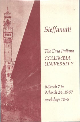 Item 10432. STEFFANUTTI: THE CASA ITALIANA COLUMBIA UNIVERSITY