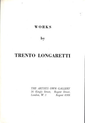 Item 10456. WORKS BY TRENTO LONGARETTI