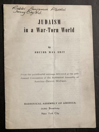 Item 54216. JUDAISM IN A WAR-TORN WORLD (xt)
