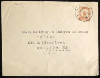 Item 54297. [MAILING ENVELOPE FROM FAR EASTERN JEWISH CENTRAL INFORMATION BUREAU TO THE HEBREW SHELTERING AND IMMIGRANT AID SOCIETY IN CHICAGO]