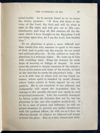 Item 54494. THE PROFESSION OF JUDAISM: SERMONS DELIVERED ON NEW YEAR'S EVE, AND MORNING, SEPTEMBER 18TH AND 19TH, AND ON THE EVE, AND MORNING OF THE DAY OF ATONEMENT, SEPTEMBER 27TH AND 28TH, 1895