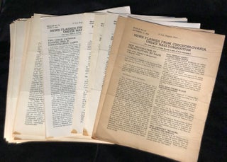 Item 54636. NEWS FLASHES FROM CZECHOSLOVAKIA UNDER NAZI DOMINATION (THE NEWS WHICH IS COMING THROUGH IN SPITE OF NAZI CENSORSHIP!) 249 issues 1940-1946 [NEARLY COMPLETE MARCH 1941-OCT 1946]