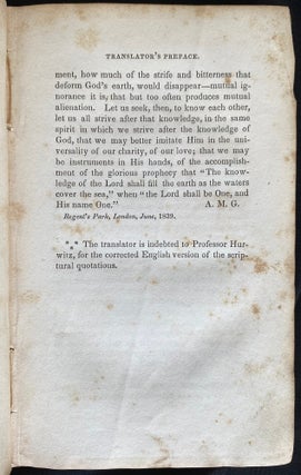 Item 281609. TWELVE SERMONS DELIVERED IN THE NEW TEMPLE OF THE ISRAELITES AT HAMBURGH. TRANSLATED FROM THE GERMAN BY ANNA MARIA GOLDSMID. FIRST AMERICAN EDITION.