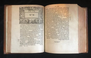 Item 65362. [HEBREW BIBLE] HAMISHAH HUMSHE TORAH. COMPLETE IN FOUR PARTS [TORAH, NEVI?IM RISHONIM, NEVI'IM AHARONIM, KETUVIM]. [WITH] "LUAH HA-HAFTAROT SHEL KOL HA-SHANAH KEFI KOL HA-MINHAGIM" [AT THE END OF PART 4, AS ISSUED]