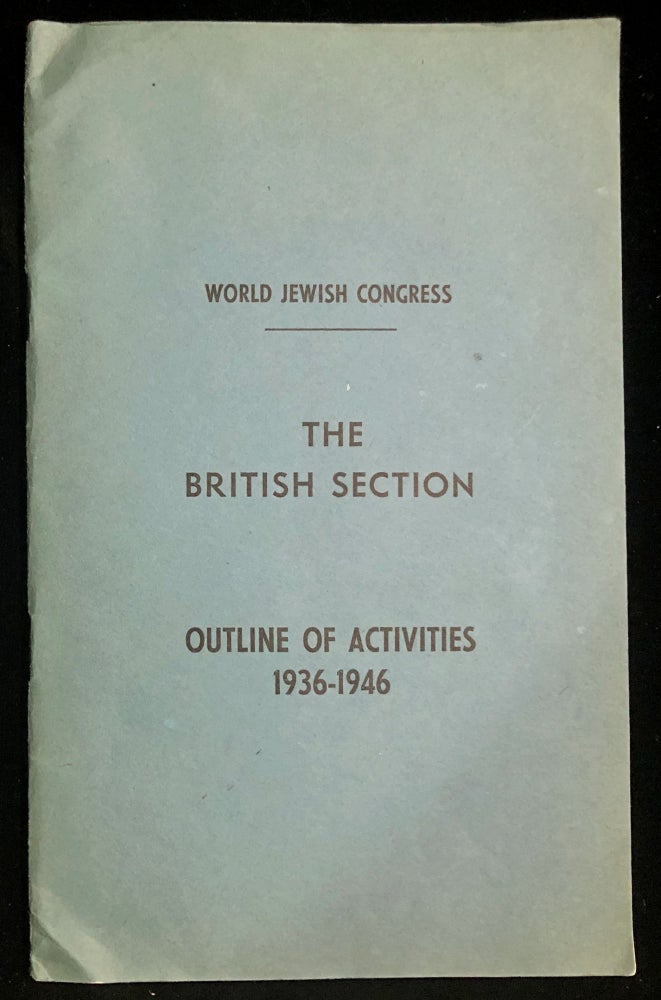 Item 54977. OUTLINE OF ACTIVITIES, 1936-1946