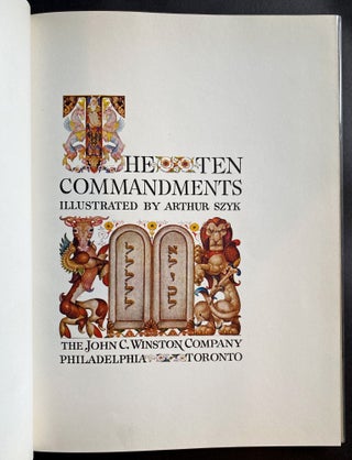 Item 76017. THE TEN COMMANDMENTS [ONE OF1000, SIGNED BY AUTHOR]