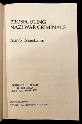 Item 254182. PROSECUTING NAZI WAR CRIMINALS.