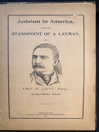 Item 265383. JUDAISM IN AMERICA, FROM THE STANDPOINT OF A LAYMAN