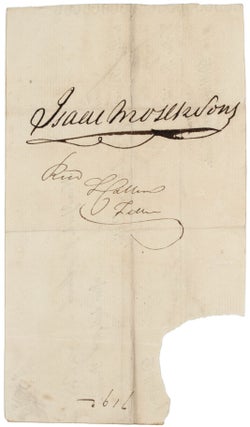 Item 265780. [SIGNED PROMISSORY NOTE TO ISAAC MOSES & SONS. NEW YORK 1795]