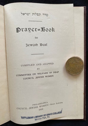 Item 266591. SEDER TEFILOT YISRA'EL: PRAYER-BOOK FOR JEWISH DEAF [YISRAEL]