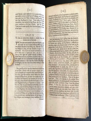 Item 280574. AN ANSWER TO A PAMPHLET, ENTITLED, CONSIDERATIONS ON THE BILL TO PERMIT PERSONS PROFESSING THE JEWISH RELIGION TO BE NATURALIZED; WHEREIN THE FALSE REASONING, GROSS MISREPRESENTATION OF FACTS, AND PERVERSION OF SCRIPTURE, ARE FULLY LAID OPEN AND DETECTED