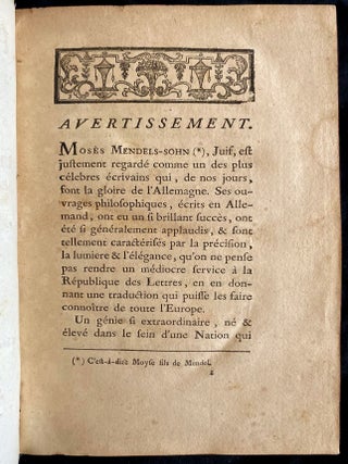 Item 280825. PHÉDON, OU ENTRETIENS SUR LA SPIRITUALITÉ ET L’IMMORTALITÉ DE L’AME.