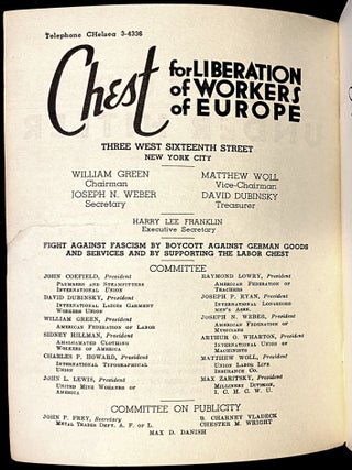 Item 281197. LABOR UNDER HITLER