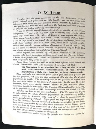 Item 281199. STOP THEM NOW. GERMAN MASS MURDER OF JEWS IN POLAND.