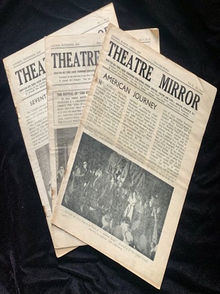 Item 281288. THEATER MIRROR. TEATER SHPIGL. VOL II, NRS 8, 9, & VOL III, NR 12/13 [NOVEMBER 1946, DECEMBER 1946, MARCH-APRIL 1947] [THREE ISSUES]
