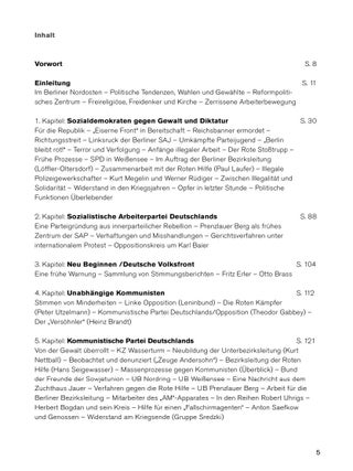 Item 281323. WIDERSTAND IN PRENZLAUER BERG UND WEISSENSEE. [COVER TITLE]. WIDERSTAND 1933-1945: PRENZLAUER BERG UND WEISSENSEE. SCHRIFTENREIHE &Uuml;BER DEN WIDERSTAND IN BERLIN VON 1933 BIS 1945, BD. 1