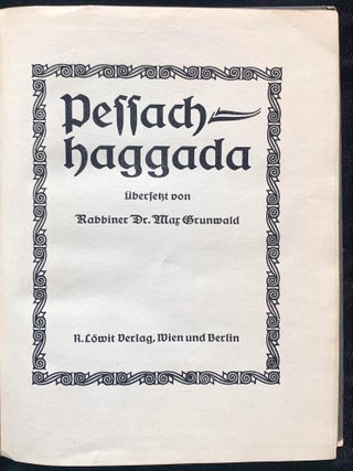 Item 281570. HAGADAH SHEL PESACH. PESSACH-HAGGADA. [BUDKO HAGGADAH. HAGADA SHEL PESAH PASSOVER HAGGADAH PESAH PESSACH PESAKH]