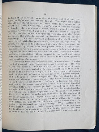 Item 281597. THE CRUCIFIXION. VIEWED FROM A JEWISH STANDPOINT. A LECTURE DELIVERED BY INVITATION BEFORE THE "CHICAGO INSTITUTE FOR MORALS, RELIGION AND LETTERS"