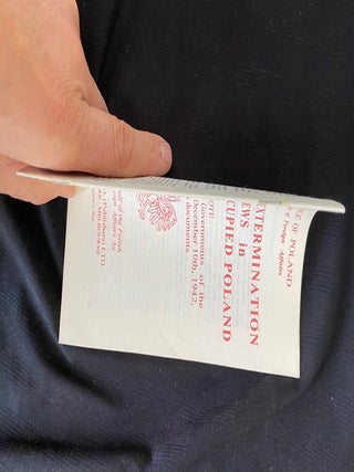 Item 281601. THE MASS EXTERMINATION OF JEWS IN GERMAN OCCUPIED POLAND: NOTE ADDRESSED TO THE GOVERNMENTS OF THE UNITED NATIONS ON DECEMBER 10TH, 1942, AND OTHER DOCUMENTS