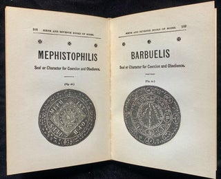 Item 281626. THE SIXTH AND SEVENTH BOOKS OF MOSES: THE MYSTERY OF ALL MYSTERIES: THE CITATION ON ALL SPIRITS, THE SPIRIT IN THE BURNING BUSH, "HELMET OF MOSES AND AARON," HEALING BY AMULETS, THE WONDERFUL MAGICAL AND SPIRIT ARTS OF MOSES AND AARON ; AND THE OLD WISE HEBREWS, TAKEN FROM THE MOSAIC BOOKS OF THE CABALA AND THE TALMUD, FOR THE GOOD OF MANKIND