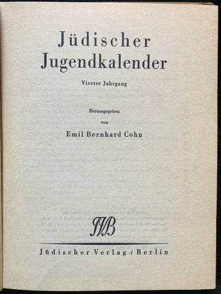 Item 281649. J&Uuml;DISCHES JUGENDBUCH [1935]
